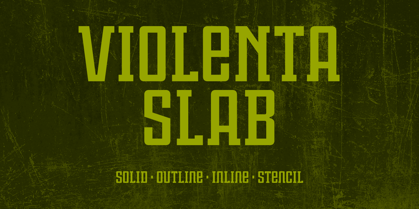 Violenta Slab Font preview